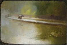 Morning: the Glamorgan Canal (Oil on Board)-Edgar Herbert Thomas-Giclee Print