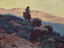 Cowboy on the Trail-Edgar Payne-Art Print