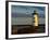 Edgartown Lighthouse at Christmas on Martha's Vineyard at Sunset-James Shive-Framed Photographic Print