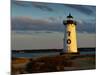 Edgartown Lighthouse at Christmas on Martha's Vineyard at Sunset-James Shive-Mounted Photographic Print