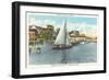 Edgartown Waterfront, Martha's Vineyard-null-Framed Premium Giclee Print