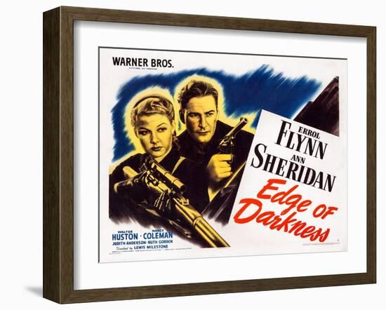 Edge of Darkness, Ann Sheridan, Errol Flynn, 1943-null-Framed Art Print