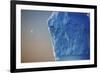 Edge of Iceberg with the Moon in the Sky, Greenland, August 2009-Jensen-Framed Photographic Print