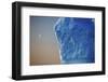 Edge of Iceberg with the Moon in the Sky, Greenland, August 2009-Jensen-Framed Photographic Print