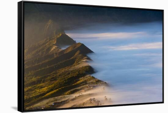 Edge of Tengger Caldera, Bromo Tengger Semeru NP, East Java, Indonesia-Keren Su-Framed Stretched Canvas