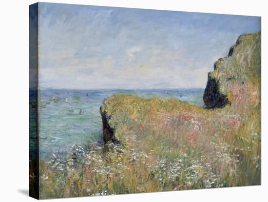 Edge of the Cliff, Pourville, 1882-Claude Monet-Stretched Canvas