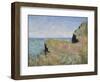 Edge of the Cliff, Pourville, 1882-Claude Monet-Framed Giclee Print