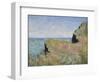 Edge of the Cliff, Pourville, 1882-Claude Monet-Framed Giclee Print