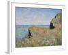 Edge of the Cliff, Pourville, 1882-Claude Monet-Framed Giclee Print