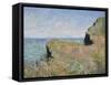 Edge of the Cliff, Pourville, 1882-Claude Monet-Framed Stretched Canvas