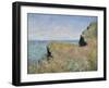 Edge of the Cliff, Pourville, 1882-Claude Monet-Framed Giclee Print