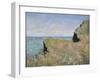 Edge of the Cliff, Pourville, 1882-Claude Monet-Framed Giclee Print