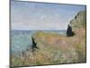 Edge of the Cliff, Pourville, 1882-Claude Monet-Mounted Giclee Print