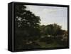 Edge of the Forest in Fountainbleau, c.1865-Frederic Bazille-Framed Stretched Canvas