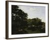 Edge of the Forest in Fountainbleau, c.1865-Frederic Bazille-Framed Giclee Print