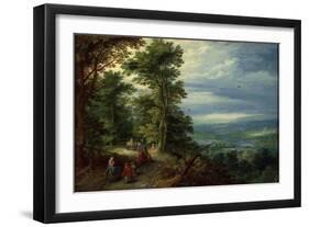 Edge of the Forest (The Flight into Egyp), 1610-Jan Brueghel the Elder-Framed Giclee Print