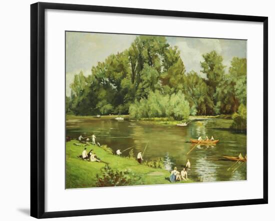 Edge of the Marne, C.1932-Emile Bernard-Framed Giclee Print