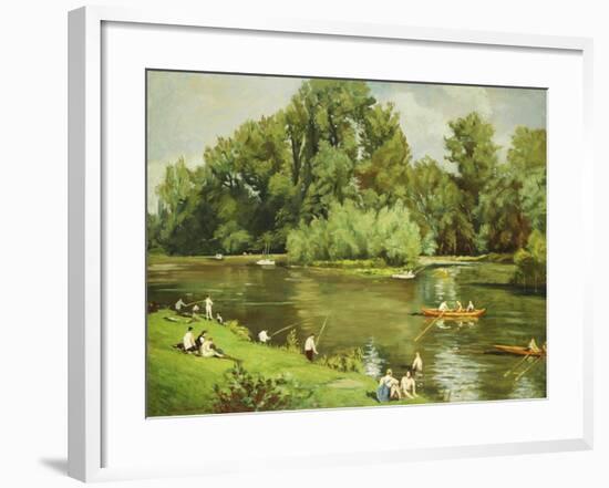 Edge of the Marne, C.1932-Emile Bernard-Framed Giclee Print