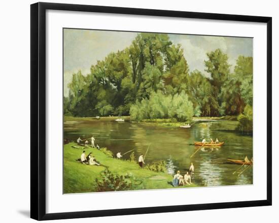 Edge of the Marne, C.1932-Emile Bernard-Framed Giclee Print