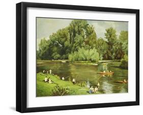 Edge of the Marne, C.1932-Emile Bernard-Framed Giclee Print