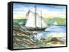 Edge of the Sea-Gregory Gorham-Framed Stretched Canvas