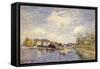 Edges of the Loing, 1885-Alfred Sisley-Framed Stretched Canvas