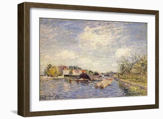 Edges of the Loing, 1885-Alfred Sisley-Framed Giclee Print