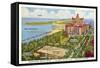 Edgewater Beach Hotel, Chicago, Illinois-null-Framed Stretched Canvas