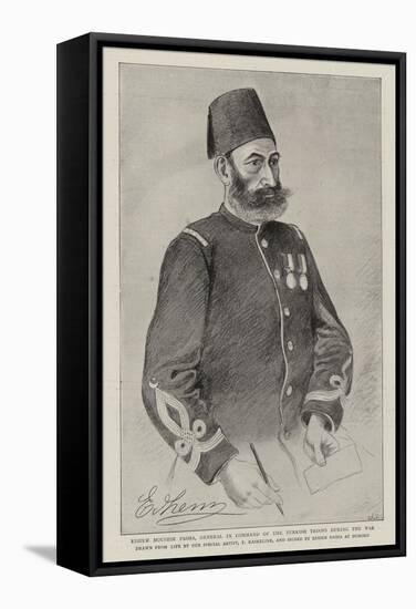 Edhem Moushir Pasha, General in Command of the Turkish Troops During the War-null-Framed Stretched Canvas