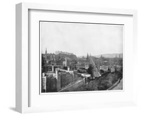 Edinburgh and Scott's Monument, Late 19th Century-John L Stoddard-Framed Giclee Print