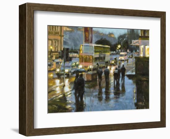 Edinburgh at Dusk-Desmond O'hagan-Framed Giclee Print