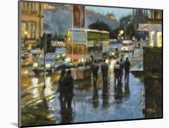 Edinburgh at Dusk-Desmond O'hagan-Mounted Giclee Print