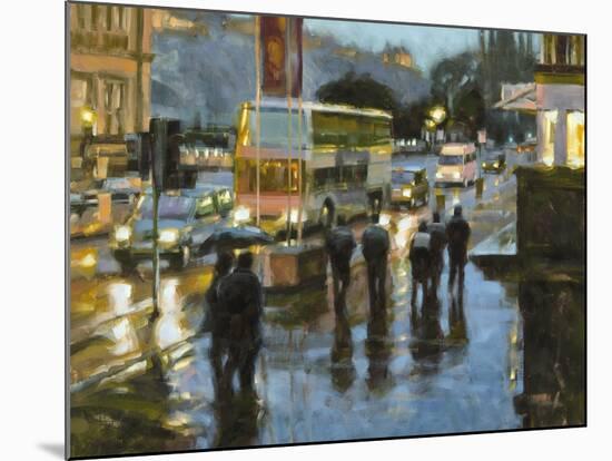 Edinburgh at Dusk-Desmond O'hagan-Mounted Giclee Print