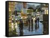 Edinburgh at Dusk-Desmond O'hagan-Framed Stretched Canvas