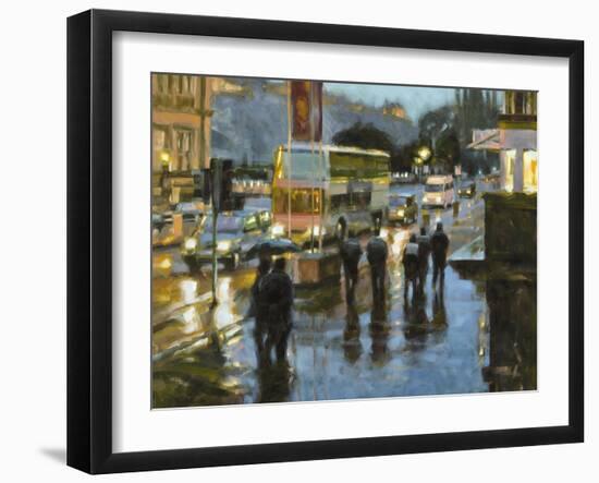 Edinburgh at Dusk-Desmond O'hagan-Framed Giclee Print