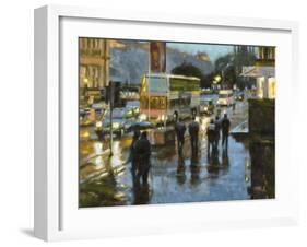 Edinburgh at Dusk-Desmond O'hagan-Framed Giclee Print