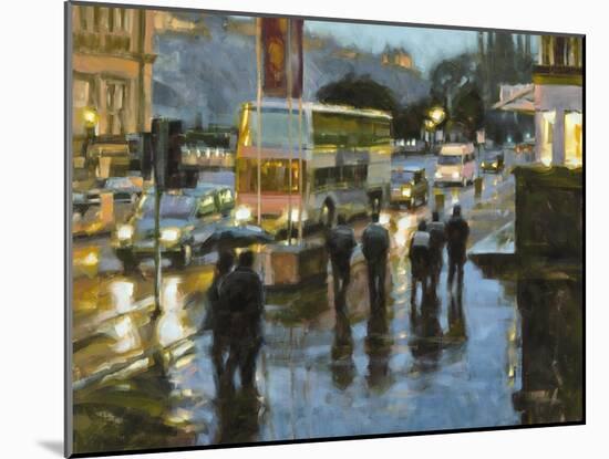 Edinburgh at Dusk-Desmond O'hagan-Mounted Giclee Print