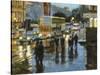 Edinburgh at Dusk-Desmond O'hagan-Stretched Canvas