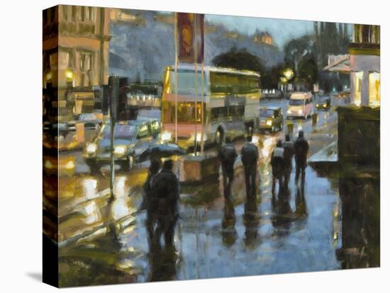Edinburgh at Dusk-Desmond O'hagan-Stretched Canvas