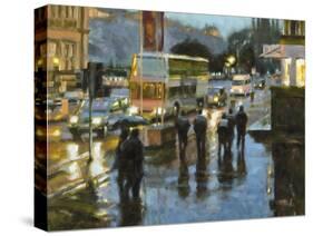 Edinburgh at Dusk-Desmond O'hagan-Stretched Canvas