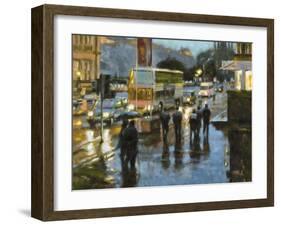 Edinburgh at Dusk-Desmond O'hagan-Framed Premium Giclee Print