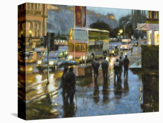 Edinburgh at Dusk-Desmond O'hagan-Stretched Canvas