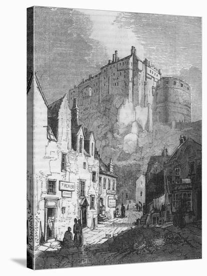 'Edinburgh Castle', 1843, (1845)-John Jackson-Stretched Canvas