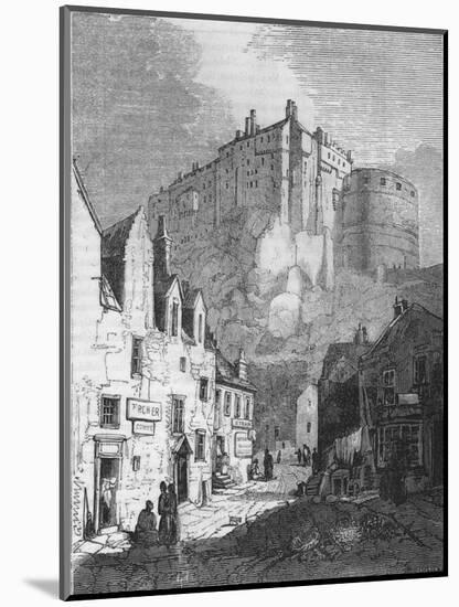 'Edinburgh Castle', 1843, (1845)-John Jackson-Mounted Giclee Print