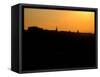 Edinburgh castle and city skyline at sunset, Scotland-AdventureArt-Framed Stretched Canvas