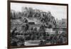 Edinburgh Castle and National Gallery, Edinburgh, Early 20th Century-null-Framed Giclee Print