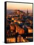 Edinburgh Castle and Old Town Seen from Arthur's Seat, Edinburgh, United Kingdom-Jonathan Smith-Framed Stretched Canvas