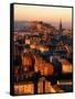 Edinburgh Castle and Old Town Seen from Arthur's Seat, Edinburgh, United Kingdom-Jonathan Smith-Framed Stretched Canvas