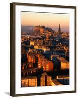 Edinburgh Castle and Old Town Seen from Arthur's Seat, Edinburgh, United Kingdom-Jonathan Smith-Framed Premium Photographic Print