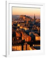 Edinburgh Castle and Old Town Seen from Arthur's Seat, Edinburgh, United Kingdom-Jonathan Smith-Framed Photographic Print